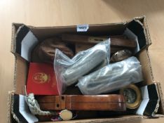 Mixed Lot Of Collectibles To Include Clock Ropes, Boxed William Grant Pewter Hip Flask,