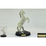 Royal Doulton Hand Made Sculpture ' Spirit of The Wild ' on Wooden Plinth. Model No DA183.