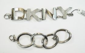 Two DKNY Designer Bracelets.