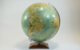 Philips 13½ Inch Terrestrial Globe George Phillip & Son Ltd London 1964