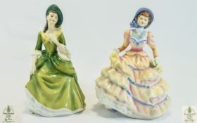 Two Royal Doulton Figures HN 3369 Hannah & HN 2401 Sandra