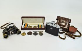 Military Interest comprising 2 WW1 Medals awarded to 3166 PTE A Gardner L.N.Lan.R.