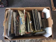 Large Box Containing A Quantity Of Ephemera To Include 3 Old Photograph Albums, Bibles,