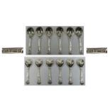 A Top Quality Set of Six Silver Kings Pattern Dessert Spoons.