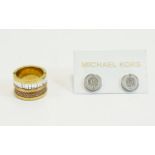 Michael Kors Designer Ring and Earrings.