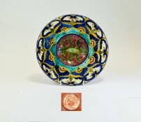 Carlo Manzoni Della Robbia Abstract Dish / Bowl. c.1900.