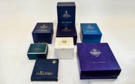 Collection Of Boxed China/Crystal To Include Royal Worcester Golden Jubilee Coffee Cup & Saucer Set,