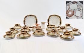 Staffordshire Part Tea Set ' Shore Coggins ' Longton Approx ( 40 ) Pieces + a Collection of