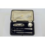 George V Silver 5 Piece Manicure Set.