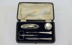 George V Silver 5 Piece Manicure Set.