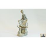 Lladro - Early Figurine ' Rabbits Food '