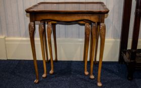 Nest Of Tables Aged patina, cabriole leg