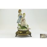 Capodimonte Fine Quality Hand Painted Po