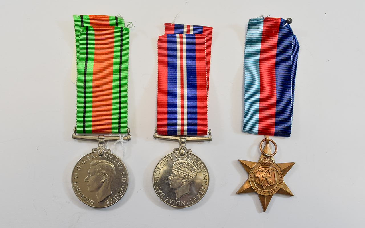 World War II Trio of Military Medals - G