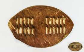 Brown Fur and Hide African Shield Tribal