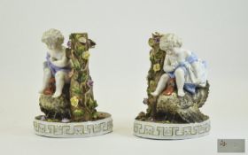 Late 19th Century German Unusual Pair of