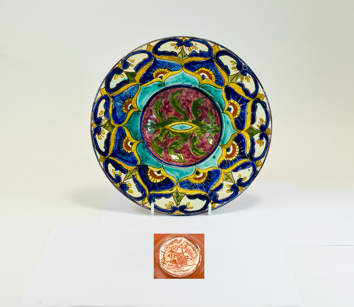 Carlo Manzoni Della Robbia Abstract Dish