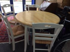 Circular Kitchen Table And Four Chairs,