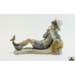 Lladro Porcelain Figurine ' Bird Watcher