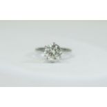 18ct Gold 2.5ct Single Stone Diamond Rin