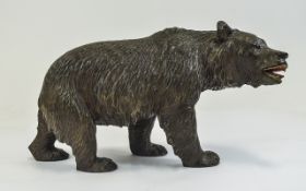 A Carved Black Forest Bear. 8.5 Inches I