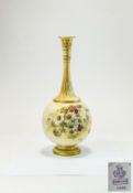 Royal Worcester Hand Painted Blush Ivory