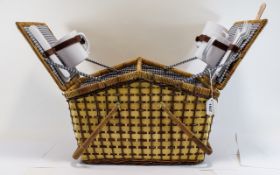 Modern Picnic Hamper complete with plate