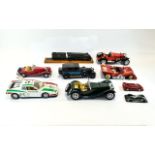 Collection of Diecast Assorted Cars to include vintage Ferrari, Burago model,