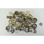 Quantity Of Watch/Pocket Watch Parts To Include Crystals, Backs, Cases,