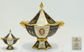 Abbeydale Special Ltd and Numbered Edition Winston Churchill Lidded Bowl. c.1964. To Commemorate The