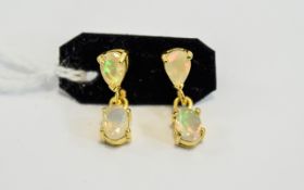 Ethiopian Opal Drop Earrings,