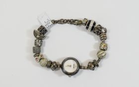 Accurist Ladies Bracelet Watch 'Charmed By Accurist' watch with lobster claw fastening and multi