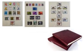 GB Stamps Two Lindner 22 Ring Stamp Albums Containing Mint GB From The 1950's Onwards,