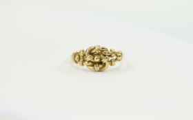 9ct Gold Celtic Knot Style Ring. Fully Hallmarked. Ring Size - P. Please See Photo. 2.9 grams.