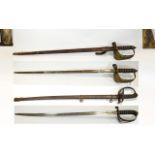 2 British Cavalry Officers Swords, One marked Fenton Brothers Sword Cutlers To The War Office,