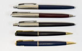 A Good Collection of Parker Ballpoint Pen and Propelling Pencils. c.