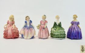 A Collection of Royal Doulton Small Figures ( 5 ) In Total. Comprises 1/ Dinky Doo. HN1678.