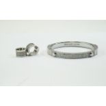 Michael Kors Stone Set Bangle with Matching Earrings.