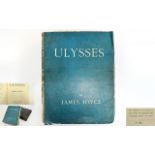 JOYCE, JAMES Ulysses. Paris: Published for The Egoist Press, London, by John Rodker, Paris, 1922.