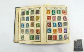 Fabulous little Lincoln stamp album full of early stamps from around the world. Could well be finds.