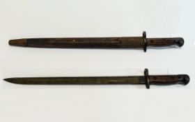 United Kingdom Pattern 1907 Bayonet With Scabbard