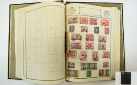 Extremely well filled loose leaf stamp album with contents from around the world.