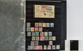 Interesting assortment of stamps in Adlephi stock album.