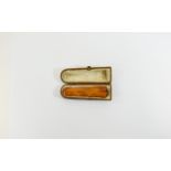 Amber Cigar Holder Boxed.