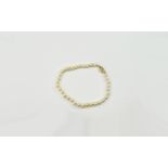 Cultured Pearl Bracelet with 9ct Gold Clasp.