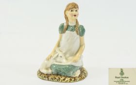 Royal Doulton Figurine ' Heidi ' HN2975. Designer A. Hughes. Issued 1983 - 1985. Height 4.5 Inches.