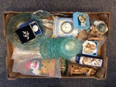 Box of Assorted Ceramics and Decorative Items including Limoges Miniatures,