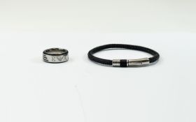 Emporio Armani Bracelet and Ring.