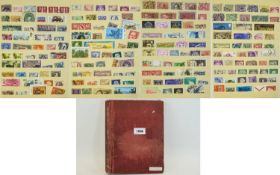 All world 16 page A5 stock book of stamps. Many older, several mint.