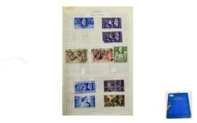 Blue York stamp album full of better stamps.